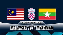 Link xem trực tiếp Việt Nam vs Campuchia, Malaysia vs Myanmar (19h30 ngày 24/11)