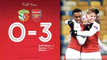 Video clip bàn thắng Vorskla 0-3 Arsenal: Ngôi đầu bảng cho 'Pháo thủ'