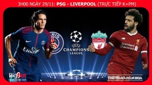 Nhận định bóng đá PSG vs Liverpool (03h00 ngày 29/11), vòng bảng Champions League