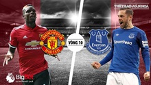 Nhận định bóng đá M.U vs Everton (23h00 ngày 28/10), vòng 10 bóng đá Ngoại hạng Anh