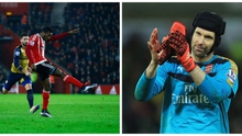 Xem lại 'siêu phẩm' của đội trưởng Curacao vào lưới Arsenal ở Ngoại hạng Anh