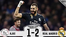 VIDEO Ajax 1-2 Real Madrid: Real đặt một chân vào Tứ kết Champions League
