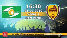Xem trực tiếp bóng đá SLNA vs Quảng Nam (16h30, 23/2), vòng 1 V-League 2019. VTC3 trực tiếp