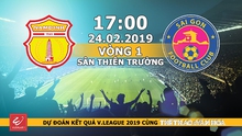 Xem trực tiếp bóng đá Nam Định vs Sài Gòn FC (17h00, 24/2), vòng 1 V-League 2019