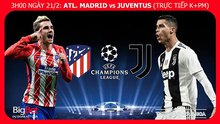 Nhận định bóng đá Atletico Madrid vs Juventus (3h00 ngày 21/2). Kèo bóng đá. Trực tiếp bóng đá K+