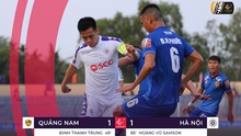 VIDEO bàn thắng Quảng Nam 1-1 Hà Nội FC