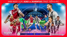Soi kèo Ajax vs Juventus (02h00, 11/4). Trực tiếp bóng đá. Lịch thi đấu Cúp C1