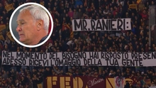 Xúc động khoảnh khắc Claudio Ranieri bật khóc khi được CĐV AS Roma tri ân
