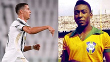 Ronaldo chỉ còn kém kỷ lục của Vua bóng đá Pele 30 bàn