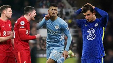 Cuộc đua vô địch Ngoại hạng Anh: Man City ổn định, Liverpool và Chelsea gặp khó