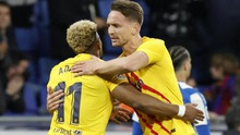 Espanyol 2-2 Barcelona: De Jong giúp Barcelona thoát thua vào phút cuối cùng