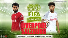 Soi kèo nhà cái Liverpool vs Salzburg. Nhận định, dự đoán bóng đá Giao hữu CLB (01h00, 28/7)