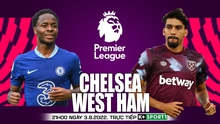 Nhận định bóng đá nhà cái Chelsea vs West Ham. Nhận định, dự đoán bóng đá Ngoại hạng Anh (21h00, 3/9)