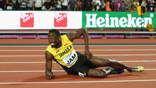 Usain Bolt chấn thương ở lần chạy cuối cùng trong sự nghiệp
