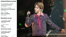 Jimin BTS lên sóng radio thôi cũng lọt Top trending toàn cầu