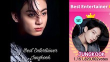 Jungkook BTS là 'Nghệ sĩ giải trí xuất sắc nhất' với hơn 1 tỷ phiếu bầu