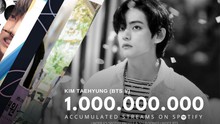 V BTS vượt ngưỡng 1 tỷ lượt stream trên Spotify mà không có album hay mixtape