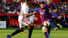 CĐV phát sốt với cú vô-lê một chạm siêu đẳng của Messi vào lưới Sevilla