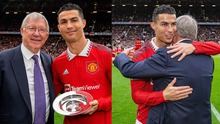 Sir Alex đích thân chúc mừng 2 kỷ lục gia Ronaldo và De Gea
