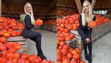 Cầu thủ đẹp nhất thế giới Ana Maria Markovic hóa thân thành miêu nữ trong dịp Halloween