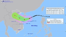 Bão số 6 cách Quảng Bình - Quảng Trị khoảng 260 km