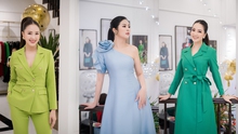 Hồng Diễm 'đọ' vẻ sang chảnh bên Hoa hậu Ngọc Hân và Á hậu Thuỵ Vân