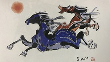 Họa sĩ Hàn Quốc ngưỡng mộ HLV Park Hang Seo sang Việt Nam triển lãm tranh ngựa vẽ trên giấy cổ
