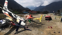 Hai máy bay va chạm tại sân bay Nepal gây thương vong