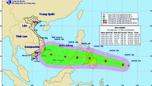Áp thấp nhiệt đới trên khu vực phía Đông miền Nam Philippines mạnh lên thành bão