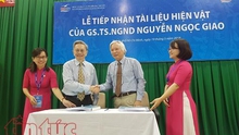 Tiếp nhận hơn 1.500 tài liệu, hiện vật của GS.TS.NGND Nguyễn Ngọc Giao