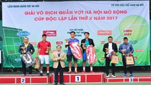 Hơn 100 triệu đồng giải thưởng ở giải quần vợt Hà Nội – Cúp Độc Lập 2017