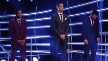 Ronaldo nhắc tên Messi và Neymar khi nhận giải Cầu thủ xuất sắc nhất thế giới