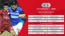 Cập nhật kết quả bóng đá và bảng xếp hạng V-League 2020