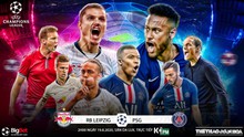 Link xem trực tiếp bóng đá. Leipzig vs PSG. Xem trực tiếp bóng đá cúp C1 châu Âu