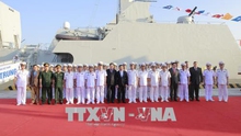 Lễ thượng cờ trên hai tàu Hộ vệ tên lửa Gepard 3.9 ở Đà Nẵng