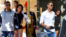 Ronaldo dẫn bạn gái đi mua sắm trước tin đồn bầu bí