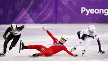 Trượt ngã khi thi đấu, VĐV Triều Tiên bị tố cố tình chơi xấu đối thủ