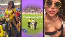 Em gái James Rodriguez khoe nhan sắc vạn người mê trên khán đài World Cup