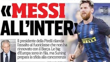 SỐC! Inter được hỗ trợ tài chính để mua Messi, đua tranh với Juventus của Ronaldo