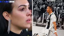 Người hâm mộ xúc động với hình ảnh Georgina Rodriguez bật khóc khi Ronaldo ghi bàn