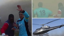 VIDEO: Cầu thủ Italy dàn cảnh bị bắt cóc bằng trực thăng ngay giữa trận đấu