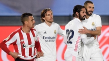 Real Madrid 3-1 Athletic Bilbao: Benzema tỏa sáng, Real tiếp đà thăng hoa