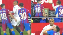 Sevilla 1-1 Barcelona: Alba gây tranh cãi vì khiến Kounde bị đuổi