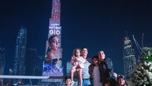 Ronaldo chi tiền thắp sáng tháp Dubai mừng sinh nhật bạn gái