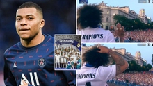 CĐV chế nhạo Mbappe trong lễ ăn mừng của Real Madrid