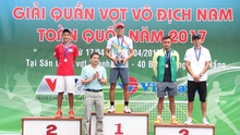 Minh Tuấn lên ngôi vô địch giải quần vợt nam toàn quốc 2017