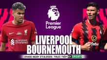 Nhận định bóng đá nhà cái Liverpool vs Bournemouth. Nhận định, dự đoán bóng đá Ngoại hạng Anh (21h00, 27/8)