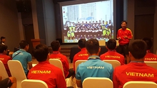 HLV Hoàng Anh Tuấn nói gì với U20 Việt Nam trước trận gặp U20 Pháp?