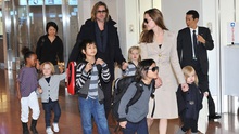 Brad Pitt đoàn tụ với Angelina Jolie cùng các con tại London