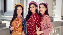 Hoa hậu Tiểu Vy cùng hai Á hậu Phương Nga, Thúy An đẹp rạng ngời khi sắp thành Nữ thần Nho